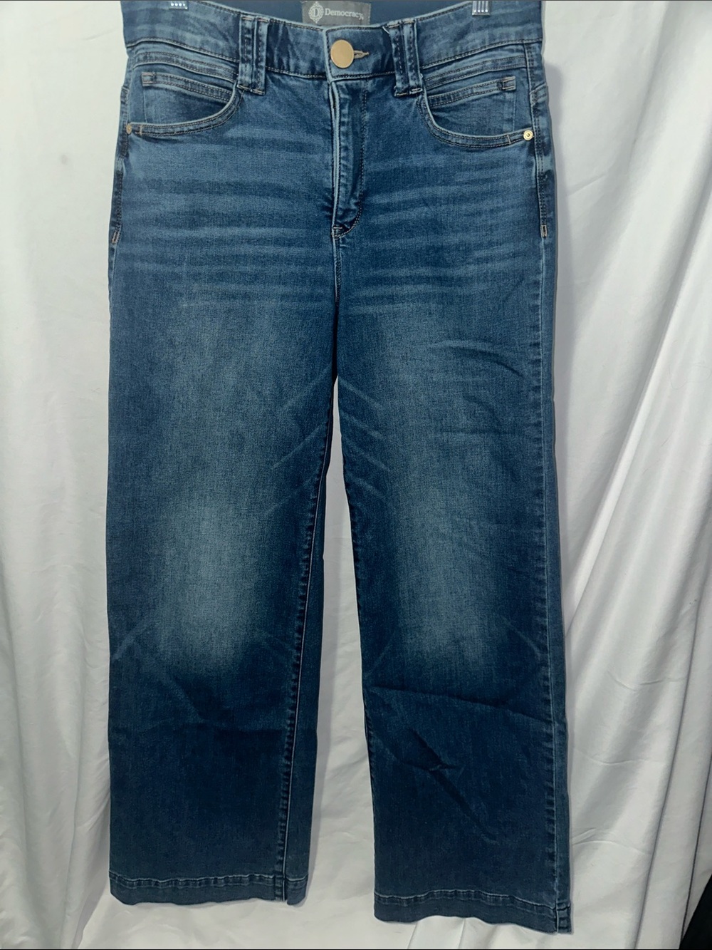 Democracy Dark Wash Straight-Leg Jeans